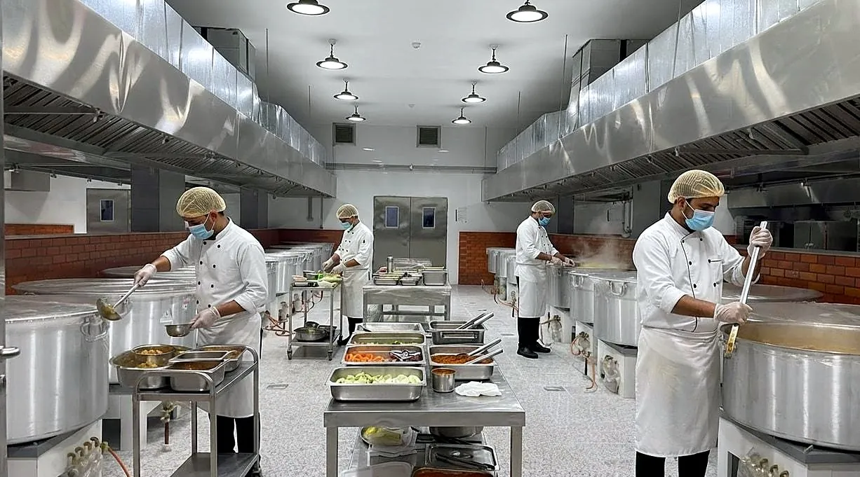 Golden Cook production kitchen in Makkah